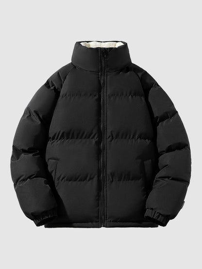 Pufferjacke Herren | Gefütterte Kapuzenjacke mit Fleece für Winter & Outdoor