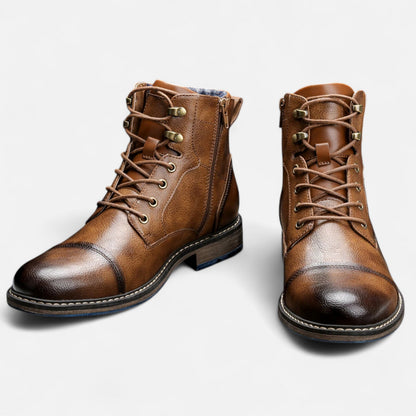 Herren Frühlingsstiefel aus Leder | Leicht, Stilvoll & Retro-inspiriert