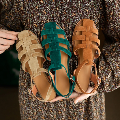 Geronda | Elegante Gladiatorsandalen aus Suede