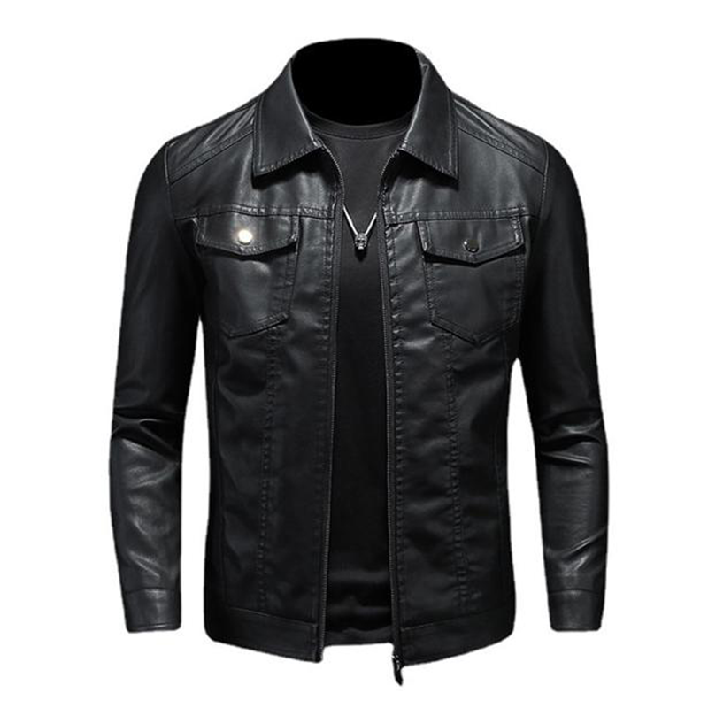 Herren Lederjacke aus Kunstleder | Zeitloser Style & Maskuline Eleganz