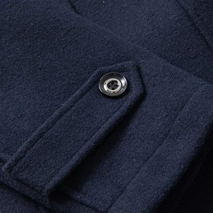 Herren Trenchcoat | Eleganter Wintermantel aus Wollmix