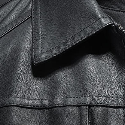 Herren Lederjacke aus Kunstleder | Zeitloser Style & Maskuline Eleganz