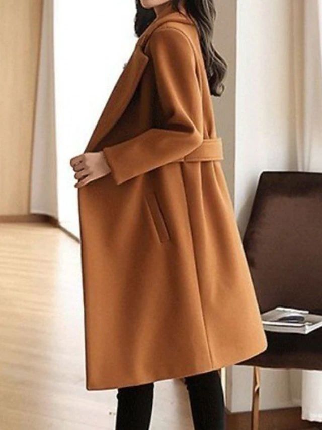 Klassischer Damen Wollmantel | Elegante Wärme für Herbst & Winter