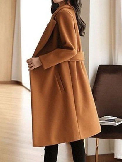 Klassischer Damen Wollmantel | Elegante Wärme für Herbst & Winter