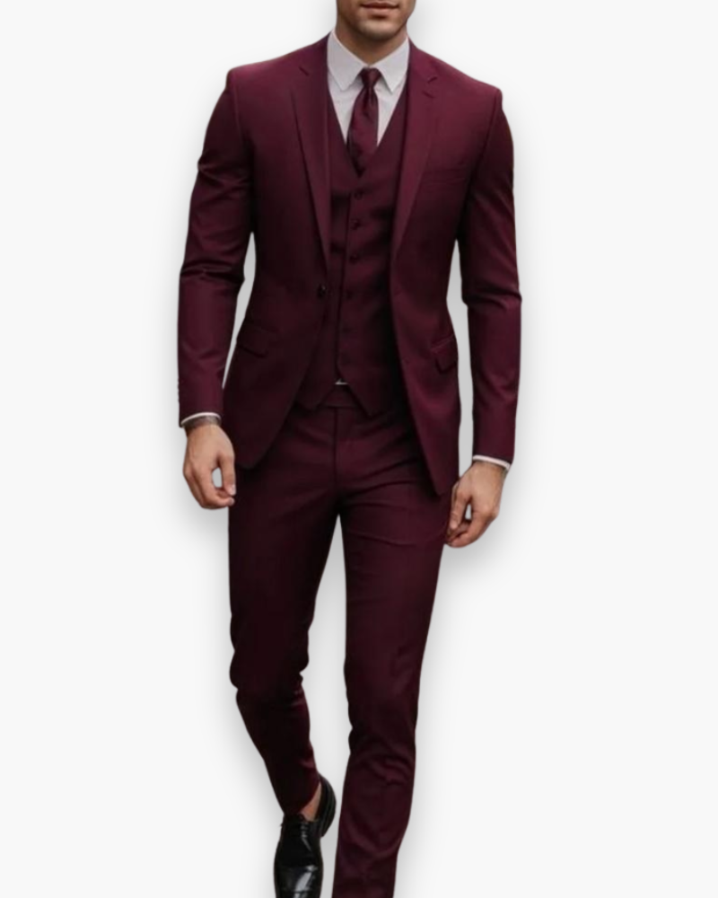 Dreiteiliger Herrenanzug mit Weste | Eleganz und Stil für jeden Anlass