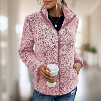 Damen Fleecejacke mit Reißverschluss – Warm, Bequem & Vielseitig