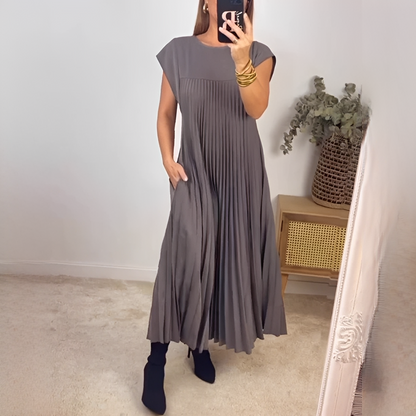 Damen Sommerkleid lang – Luftiges Kleid mit fließender Passform für Alltag, Urlaub und Events