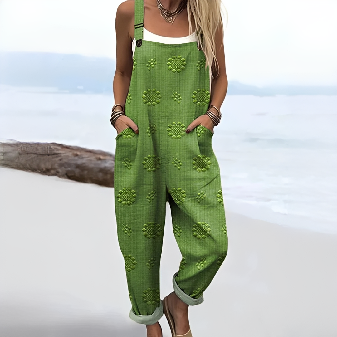 Damen Sommer-Overall mit Print – Leichter Jumpsuit für Alltag, Urlaub und stilvolle Outfits