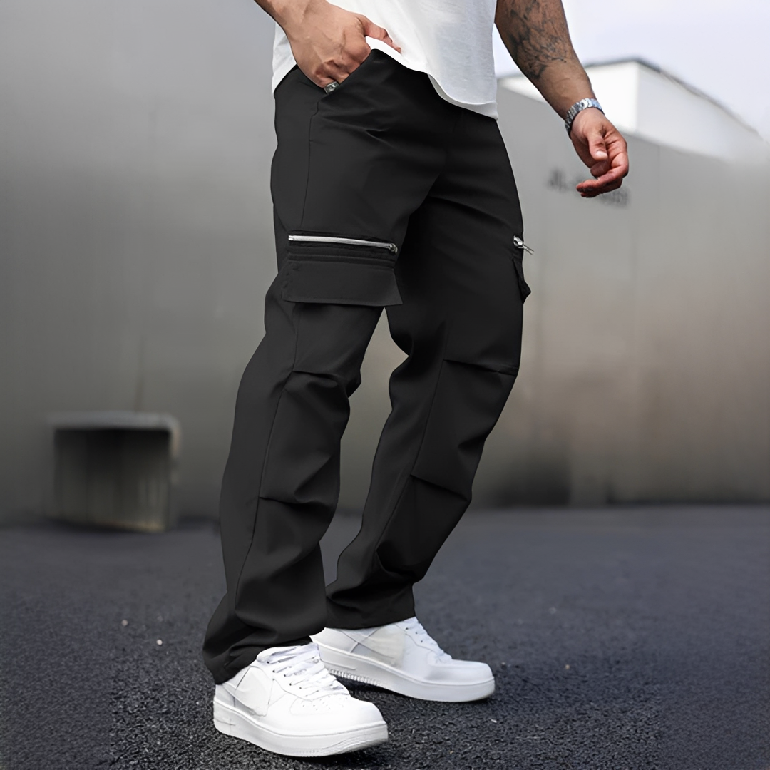 Herren Cargo-Hose mit Mehrfachtaschen – Komfortable Freizeithose für Alltag und Outdoor-Aktivitäten