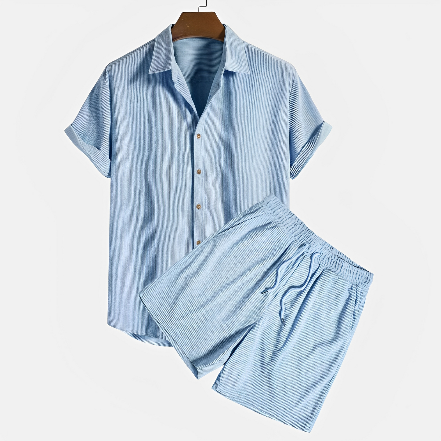 Herren Cord Set zweiteilig – Komfortables Freizeitset für Alltag, Streetwear und entspannte Looks
