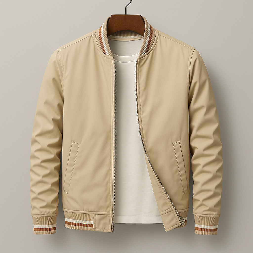 Herren-Bomberjacke mit Sportlichem College-Stil | Moderner Street-Style