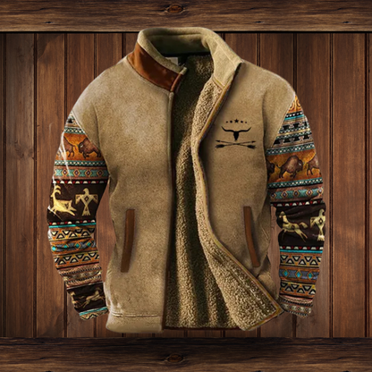 Herren Fleecejacke mit 3D-Print – Leicht, Warm & Stylisch für Alltag & Outdoor