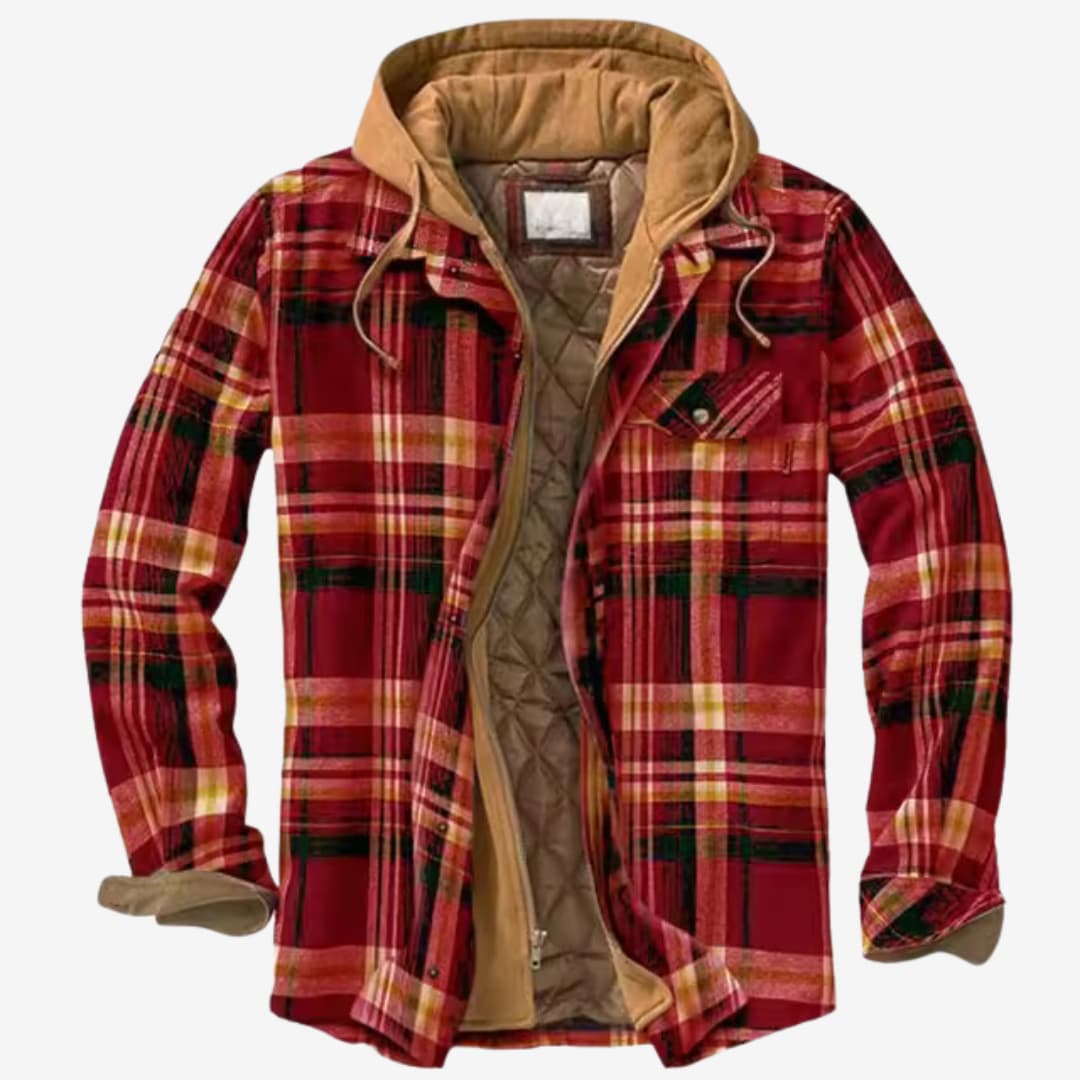 Herren Flanelljacke | Warme Kapuzenjacke für Freizeit & Outdoor