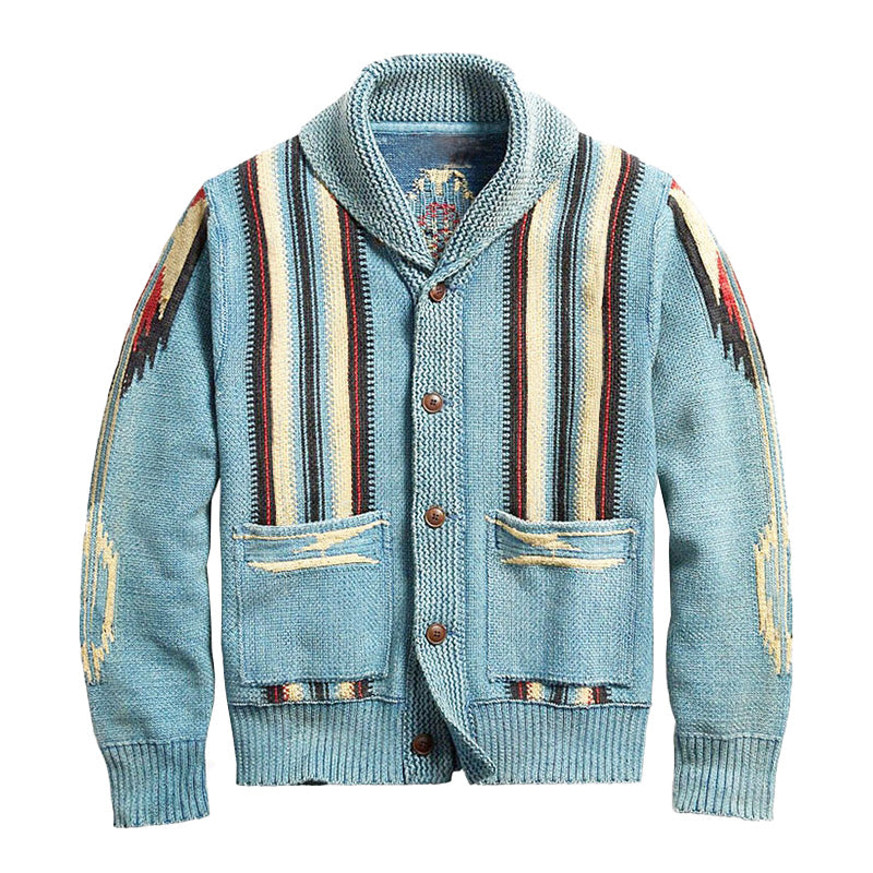 Vintage-Strickjacke für Herren | Rustikaler Stil & Warmer Komfort