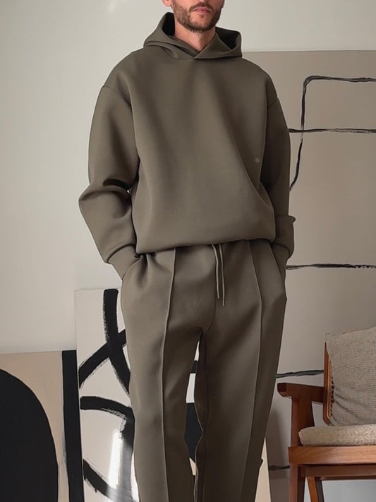 Herren Minimalistischer Jogginganzug | Moderner Schnitt mit Hoodie und Hose