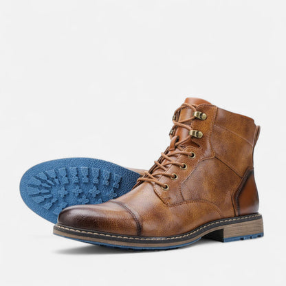Herren Frühlingsstiefel aus Leder | Leicht, Stilvoll & Retro-inspiriert