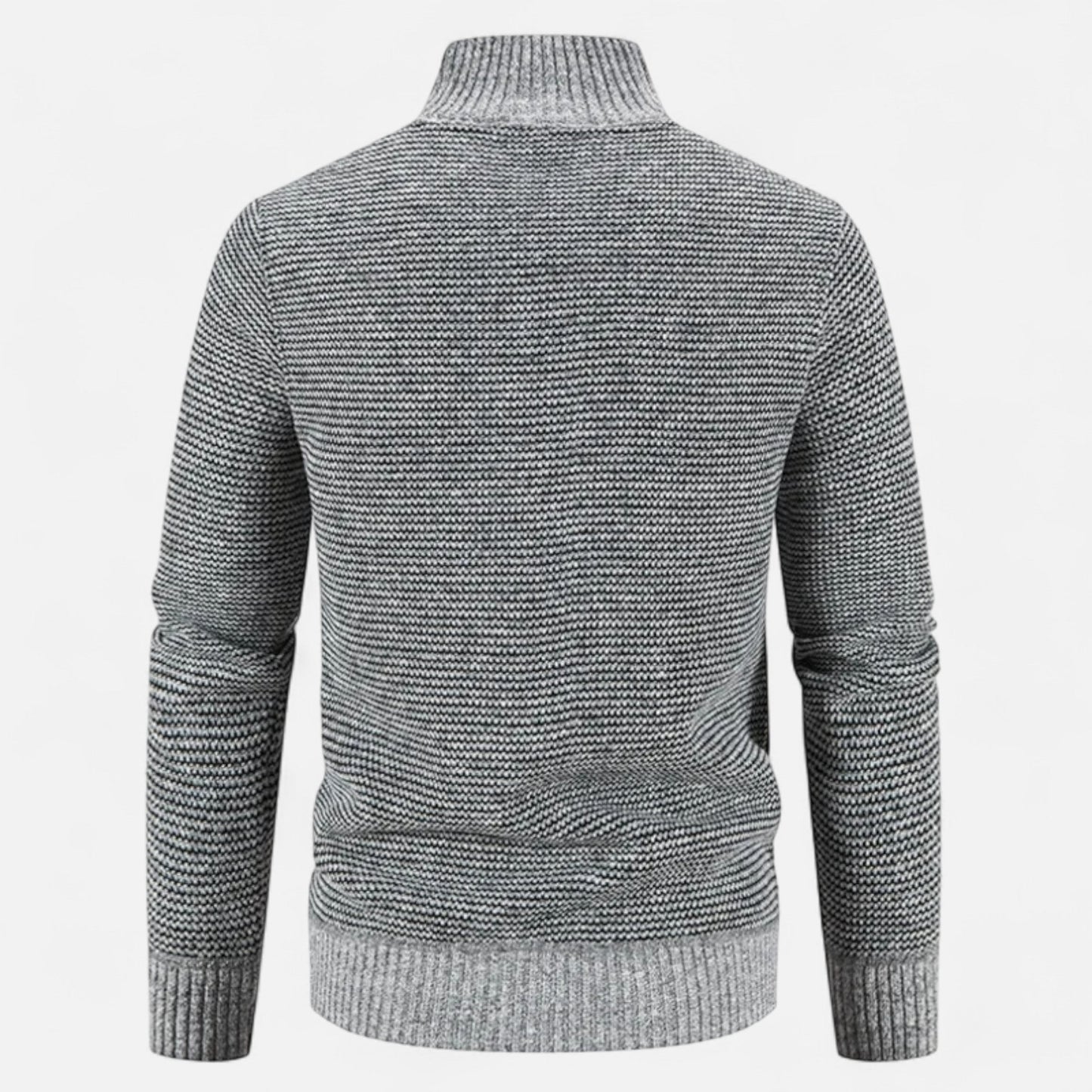Herren Fleecejacke Patchwork | Stehkragen und Stilvolle Kontraste