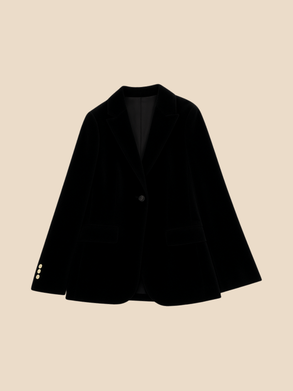 Damenblazer Velvet | Eleganter Samtblazer für feminine Business- und Abend-Looks