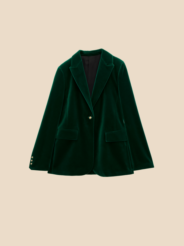 Damenblazer Velvet | Eleganter Samtblazer für feminine Business- und Abend-Looks