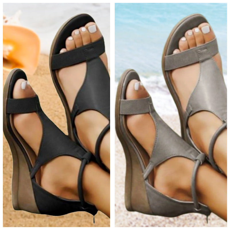 Damen Keilsandalen im Römischen Stil – Elegant, Stabil & Sommerlich