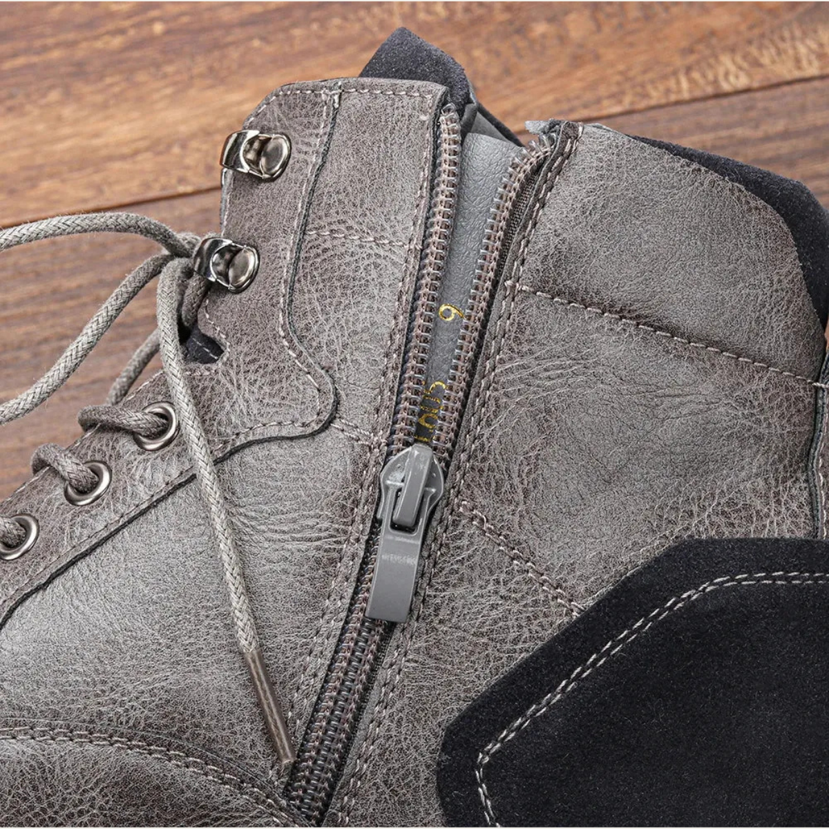 Herren Vintage Lederstiefeletten | Robuste Alltagsschuhe aus Echtleder