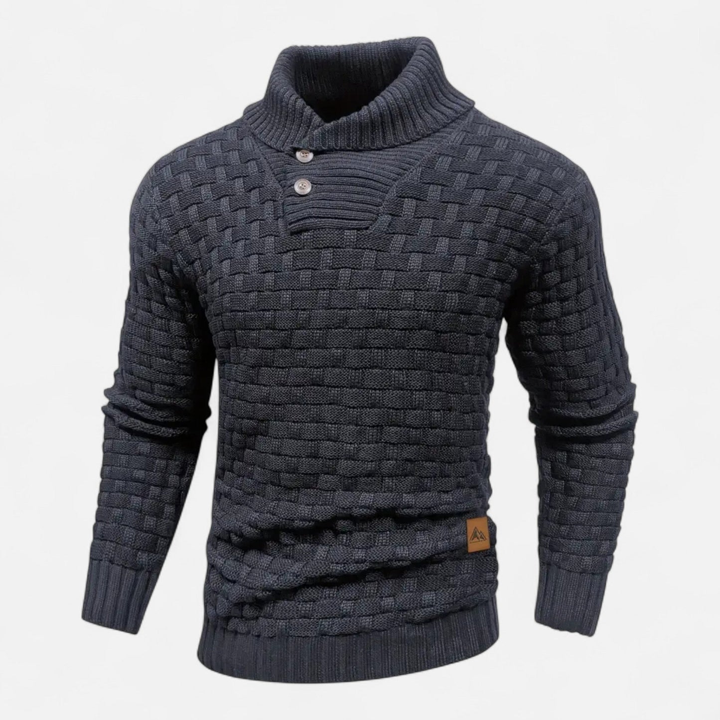 Timo | Herren Klassischer Strickpullover mit Knopfleiste – Weicher, Strukturierter Winterpullover mit Hohem Stretchkomfort