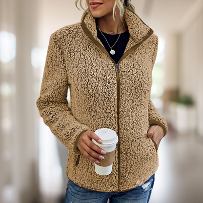Damen Fleecejacke mit Reißverschluss – Warm, Bequem & Vielseitig