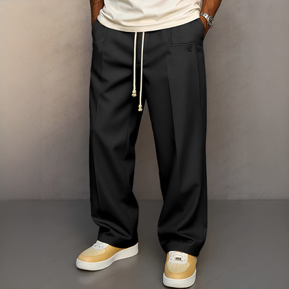 Herren Hose mit Kordelzug – Leichte Freizeithose für Alltag, Reisen und moderne Outfits