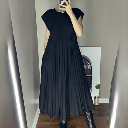 Damen Sommerkleid lang – Luftiges Kleid mit fließender Passform für Alltag, Urlaub und Events