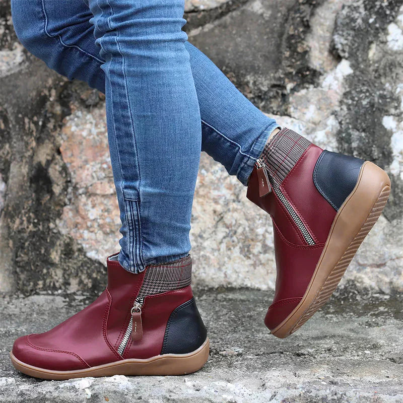 Damen Stiefelette mit Reißverschluss – Komfortabel, Stylisch & Perfekt für Alltag & City