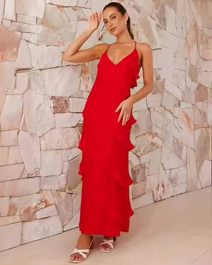 Damen Maxikleid mit Neckholder – Elegantes Kleid für Abendveranstaltungen und festliche Anlässe