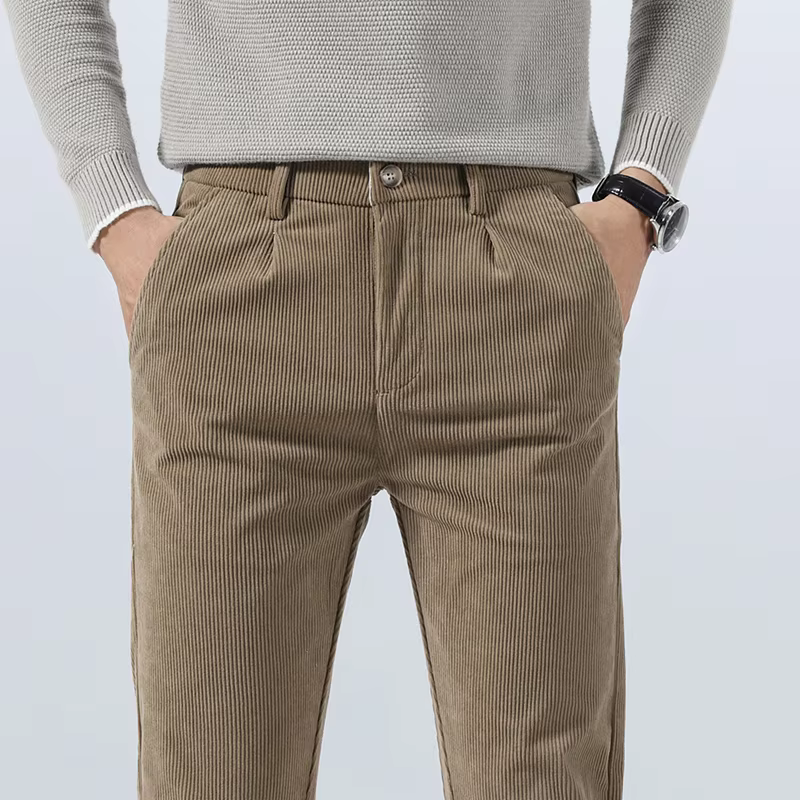 Jeorge | Herren Slim Fit Cordhose mit Mehreren Taschen