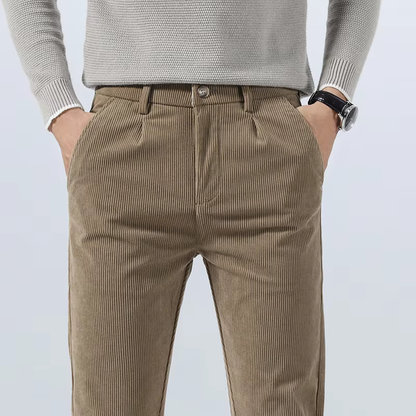 Jeorge | Herren Slim Fit Cordhose mit Mehreren Taschen