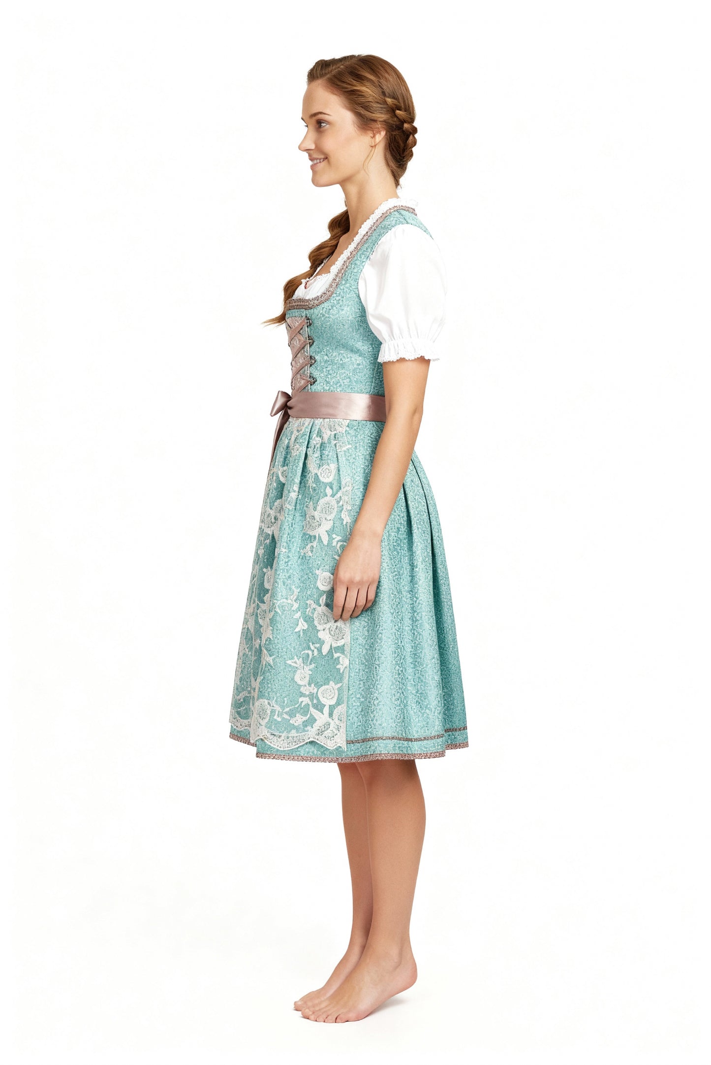 Dirndl Damen Tracht mit Schürze | Perfekt für Oktoberfest & Festliche Anlässe