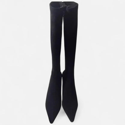 Overknee-Stiefel aus Wildleder mit hohem Absatz | Eleganz für jeden Schritt