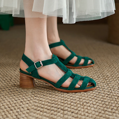 Geronda | Elegante Gladiatorsandalen aus Suede