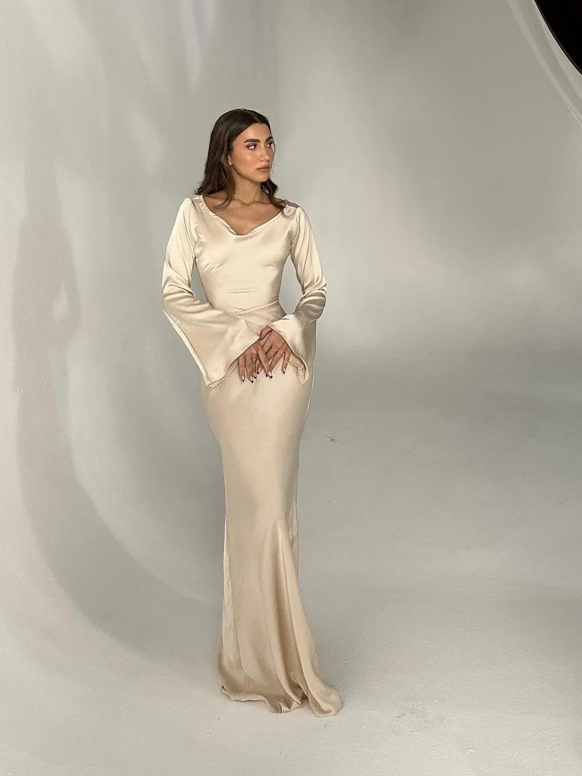 Elegantes Damen Maxikleid | Figurbetont & luxuriös für besondere Anlässe
