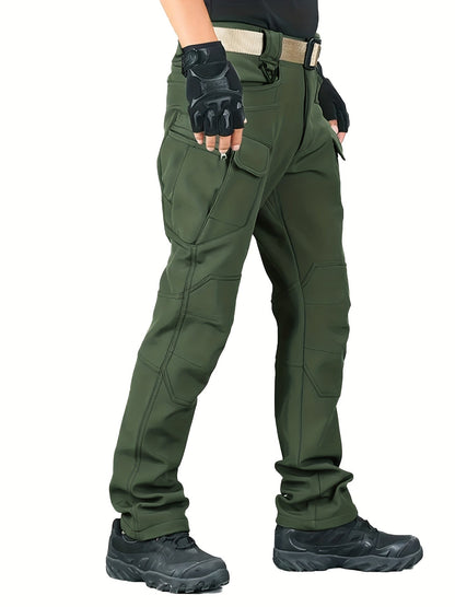 Janik | Herren Thermo-Cargohose mit Fleecefutter und Mehreren Taschen