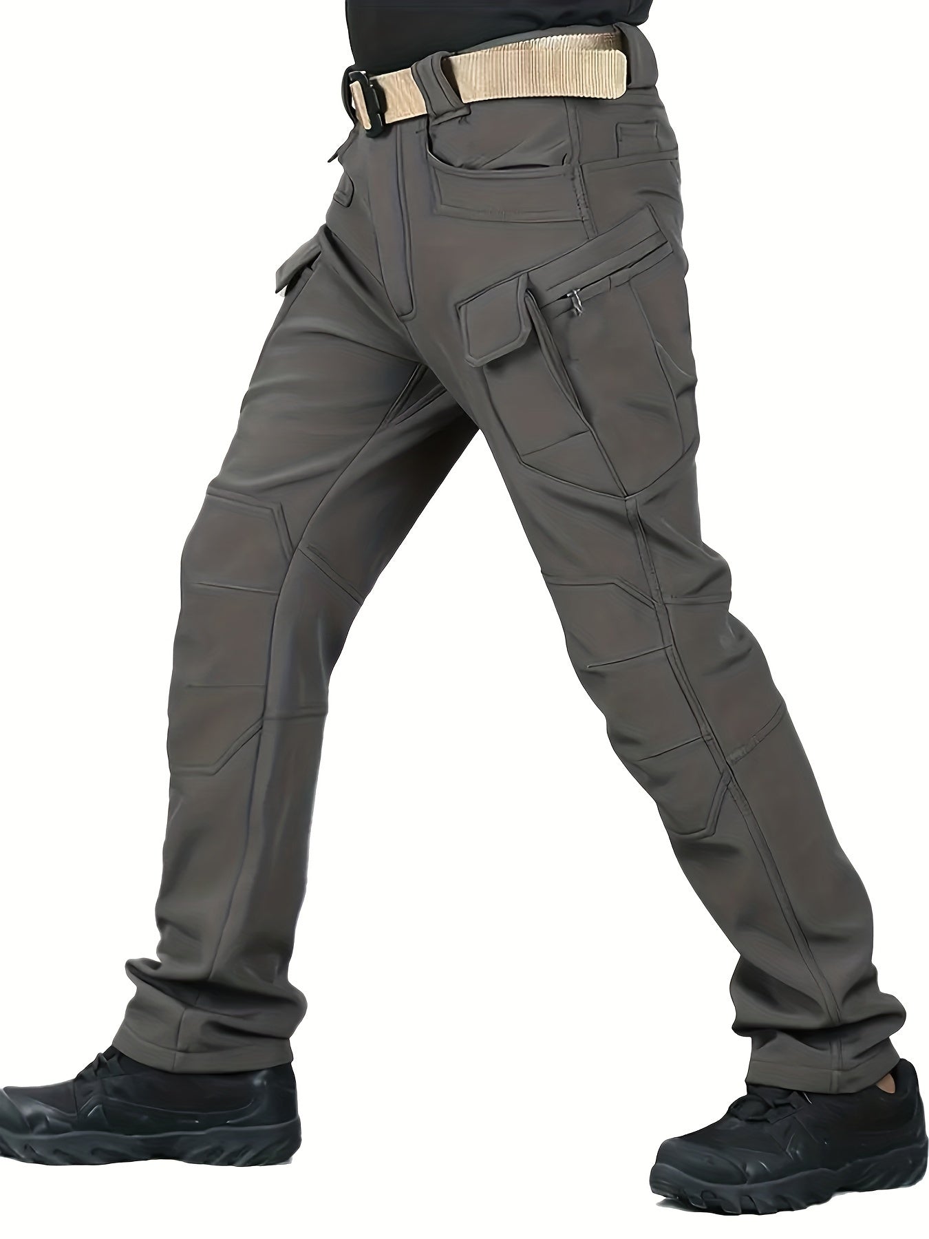 Janik | Herren Thermo-Cargohose mit Fleecefutter und Mehreren Taschen