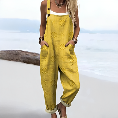 Damen Sommer-Overall mit Print – Leichter Jumpsuit für Alltag, Urlaub und stilvolle Outfits
