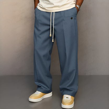 Herren Hose mit Kordelzug – Leichte Freizeithose für Alltag, Reisen und moderne Outfits