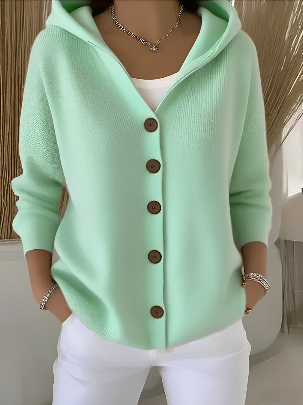 Lässige Damen Strickjacke mit Kapuze – Komfortabel, Urban & Vielseitig