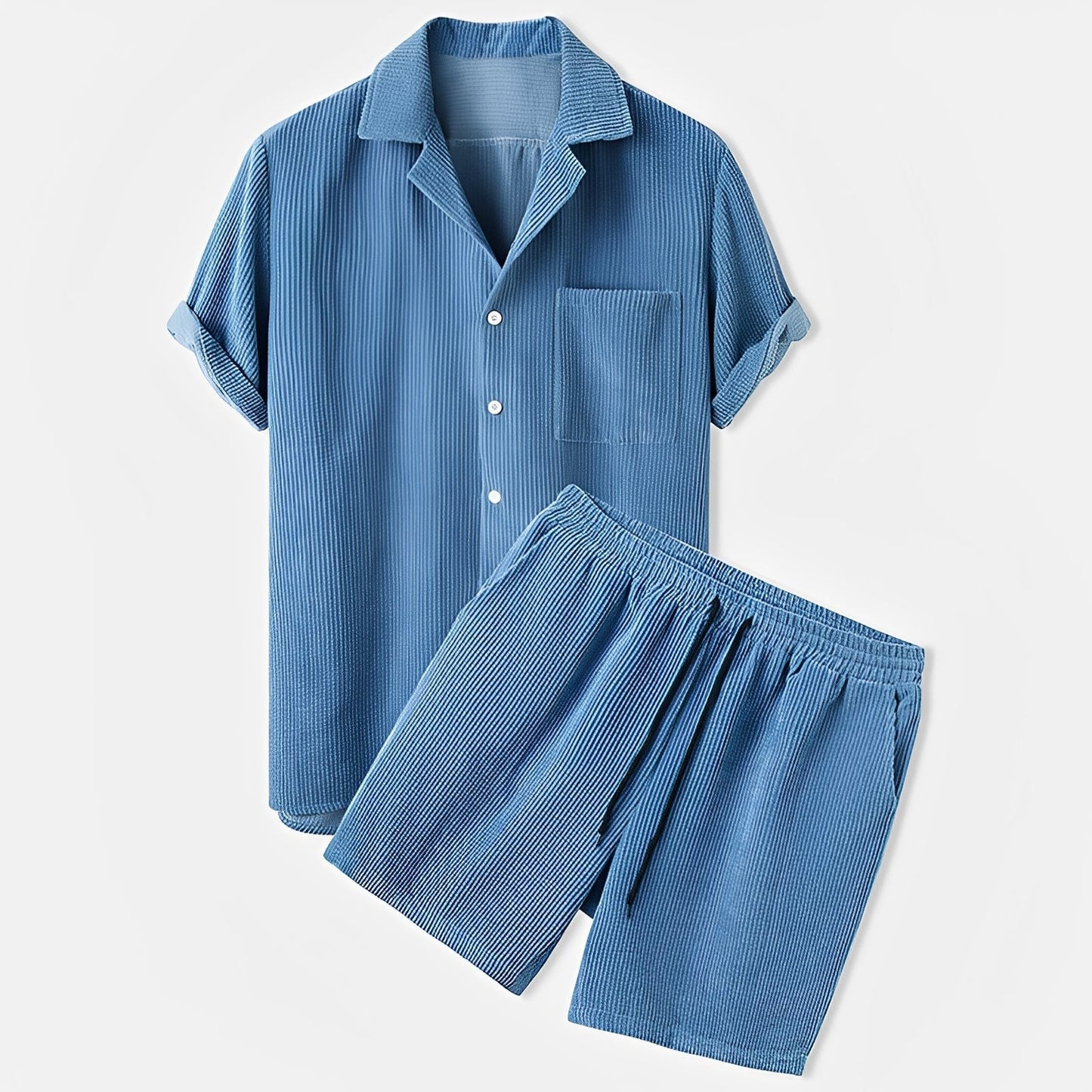 Herren Cord Set zweiteilig – Komfortables Freizeitset für Alltag, Streetwear und entspannte Looks