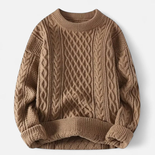 Klassischer Herren Strickpullover mit Zopfmuster – Zeitlos, warm & vielseitig kombinierbar