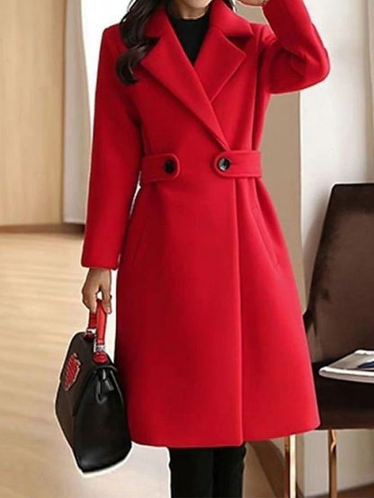 Klassischer Damen Wollmantel | Elegante Wärme für Herbst & Winter