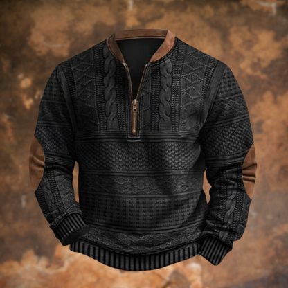 Strickpullover Herren | halber Reißverschluss für stilvolle Wärme