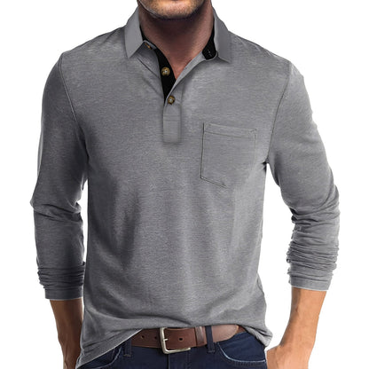 Lässiges Herren Langarm-Poloshirt – Komfortabel, Modern & Vielseitig