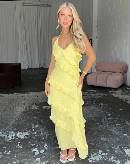Damen Maxikleid mit Neckholder – Elegantes Kleid für Abendveranstaltungen und festliche Anlässe