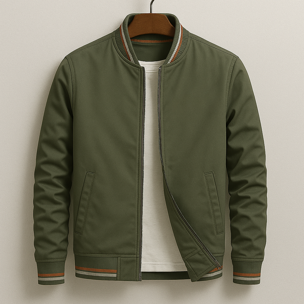 Herren-Bomberjacke mit Sportlichem College-Stil | Moderner Street-Style