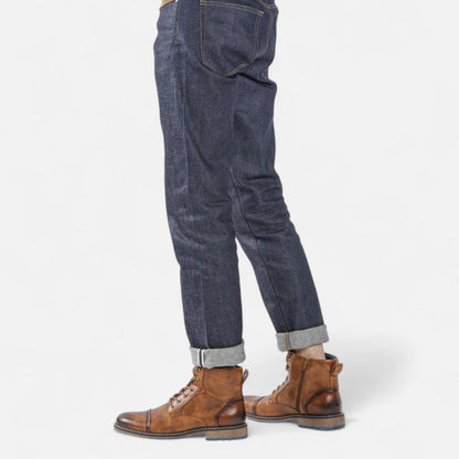 Herren Frühlingsstiefel aus Leder | Leicht, Stilvoll & Retro-inspiriert